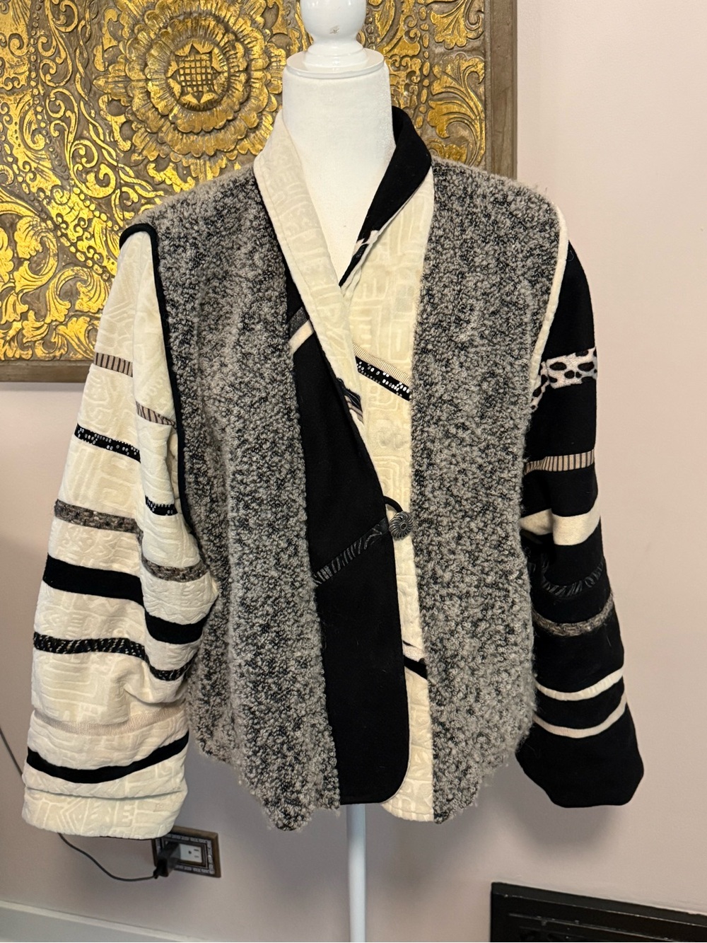 SFR Santa Fe Re-Creations Denver Wool Blend Southwest Jacket Vintage